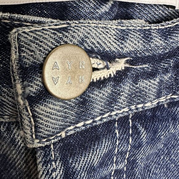 AYR Jeans Womens Size 30  Blue Form‎ Tapered Raw Hem Distressed - Picture 5 of 15
